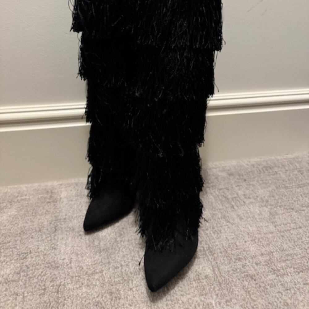 Tall Boots with Fringe